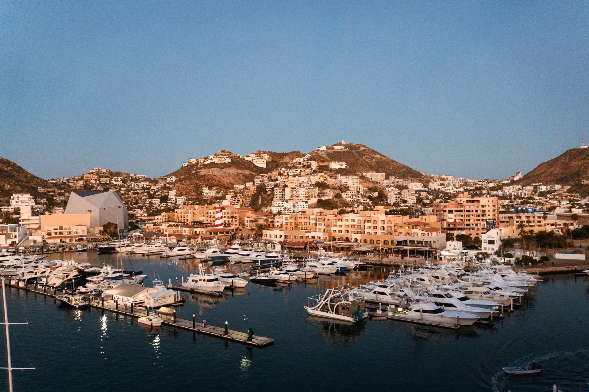 Cabo San Lucas marina at sunrise, Cresta del Mar setting, Los Cabos